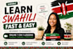teach you swahili from beginner to advanced