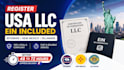 register USA llc, ein in wyoming, new mexico, delaware for US and non US citizen