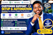 setup missive fin gladly reamaze helpdesk CRM integration workflow automation