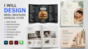 design menu brochure catalog phootobook restaurant menu spa menu skincare flyer