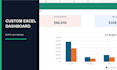 build a custom excel or google sheets dashboard