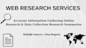 professional web research and data collection