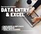 do accurate data entry, web research, and excel data cleanup
