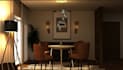 design a modern living room with realistic 3d visualization