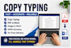 do fast and accurate copy typing in word