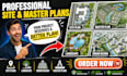 create site plan, master plan, landscape layouts, and urban architectural design