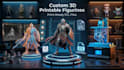 create custom 3d printable figurines and print ready stl files