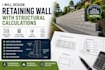 design retaining wall with structural calculations