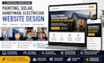 design solar, handyman, painting, electrician website