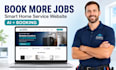 build home service ai website with booking system ai chatbot