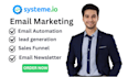 setup system io email automation sales funnel system io lead generation