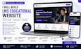 build lms educational website online course website education, elearning website