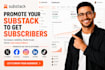 organic substack promotion grow substack subscribers substack newsletter setup