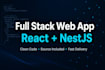 develop a full stack web app with react and nestjs