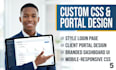 design gohighlevel custom CSS for login page and portal