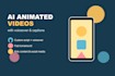 create a custom ai animated short video with voiceover