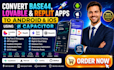 convert base44,lovable,replit app to ios and andriod mobile app using capacitor