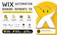 do wix automation fix wix website errors wix booking system wix payment method