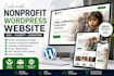 develop nonprofit wordpress website ngo donation website charity wordpress site