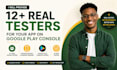 12 testers 20 testers 12 app testers 12 testers google play console 20 testers