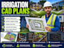 draft irrigation cad plans piping layouts engineering drawing