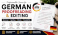 proofread and edit your german content professionally