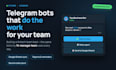 develop a telegram bot in python for your business