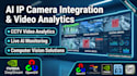 develop IP camera, cctv analytics and live video monitoring system
