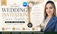design editable canva etsy wedding invitation templates that sell