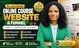 design online course website or funnel on thinkific, learnworlds and teachable