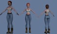 create a stylized game ready 3d character model with clean topology in blender