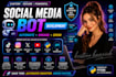 develop social media bot, twitter bot, tiktok bot, instagram bot, python bot