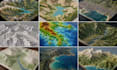 create 3d terrain, topographic maps, stl models from contour lines