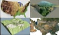 create 3d terrain, topographic maps, stl models from contour lines