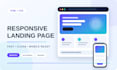 build a responsive html css landing page