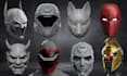 deisgn custom printable stl cosplay helmet mask armor prop