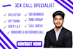 3cx configuration, did number, sip trunk, IVR p1,2 ring group, call queue, agent