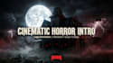create a cinematic horror intro, creepy logo animation spooky hallowen