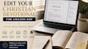 edit your christian devotional for amazon KDP
