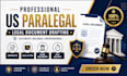 draft US legal documents as a paralegal