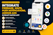 integrate firebase, maps, push notifications, admob ads in react native app