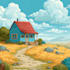 make a professionally made background cartoon illustration