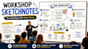 create professional workshop sketchnotes and visual summaries visual infographic
