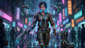 create cyberpunk character art