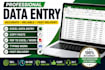 do professionally data entry