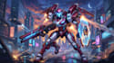 draw amazing character mecha robot illustration