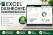 create professional excel dashboards with KPI and  data analysis
