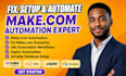 setup make com fix make scenario make com automation made com workflow zapier