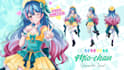 draw a custom character sheet or reference sheet for your oc or vtuber