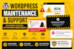 provide maintenance and support for wordpress website